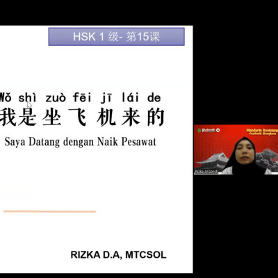 Kemampuan Peserta Terus Berkembang, Mandarin Bootcamp Pertemuan ke-18 Fokus Grammar, Pinyin, dan Budaya Transportasi Tiongkok